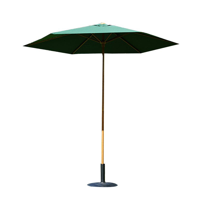 Push up otwarty parasol ogrodowy jak drewniane wykończenie GP1909
