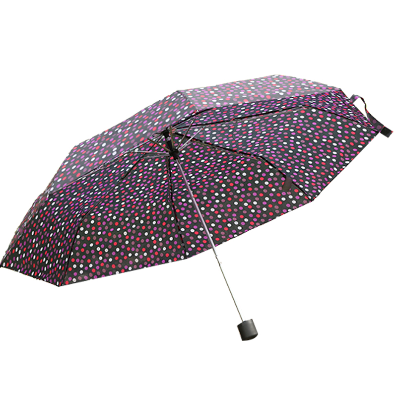 170t nylonowy mody Polka Dot mini 3 -krotnie parasol Ru1902